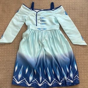 Girl Princess Elsa Dress Costume.